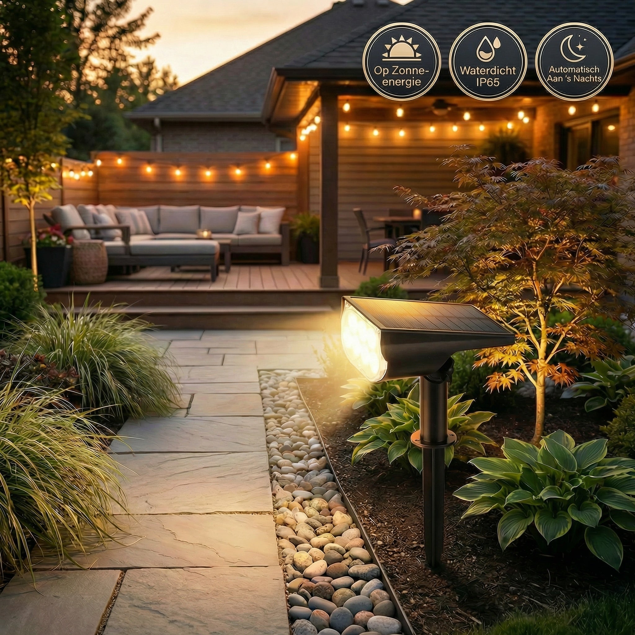 SolaraLight | Elegant Solar-Powered Garden Spotlight with Adjustable Beam 3