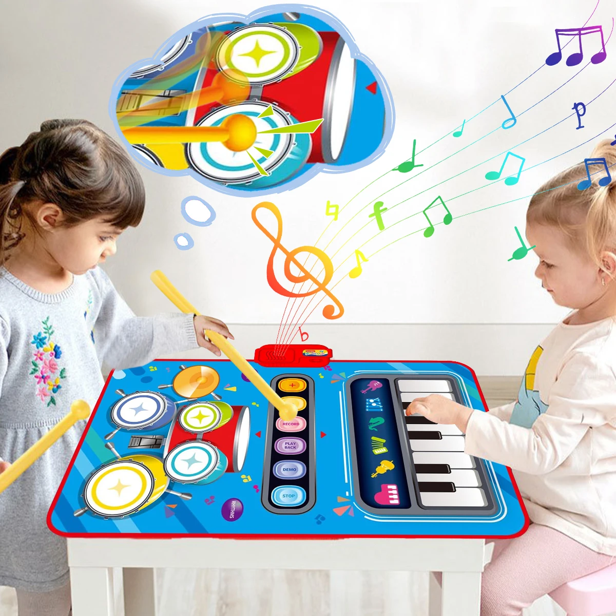 SoundPlay | Interactive Musical Play Mat with 5 Instruments | Portable Design for Creative Play 3