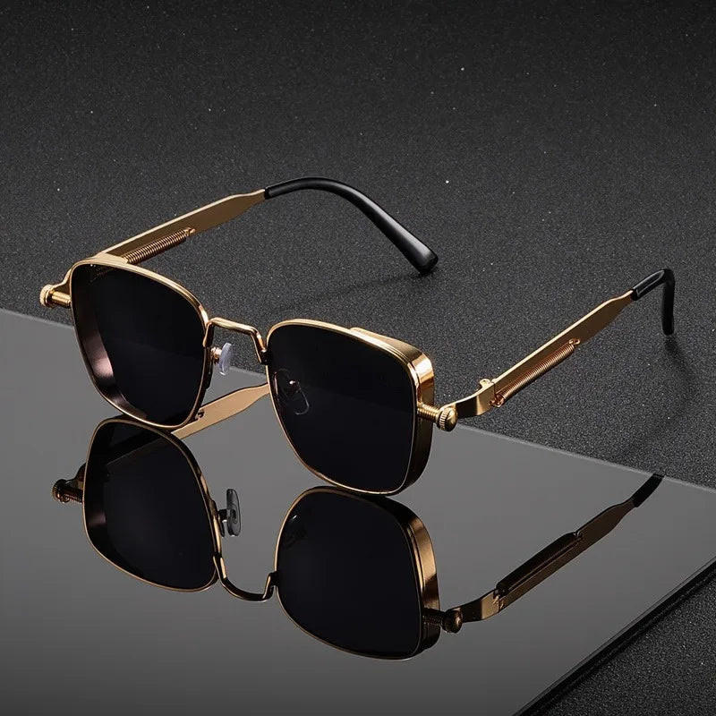 Square-Frame Sunglasses - Stylish UV400 Protection with Anti-Glare for Everyday Wear 0
