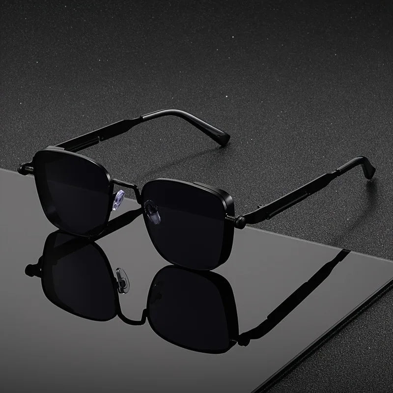 Square-Frame Sunglasses - Stylish UV400 Protection with Anti-Glare for Everyday Wear 1