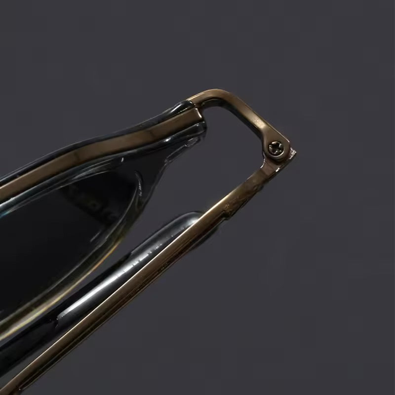 Stylish Metal Sunglasses - Lightweight UV Protection Shades for All-Day Comfort 4