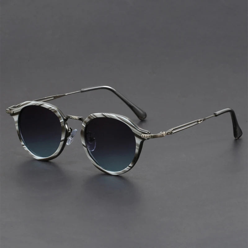 Stylish Metal Sunglasses - Lightweight UV Protection Shades for All-Day Comfort 7