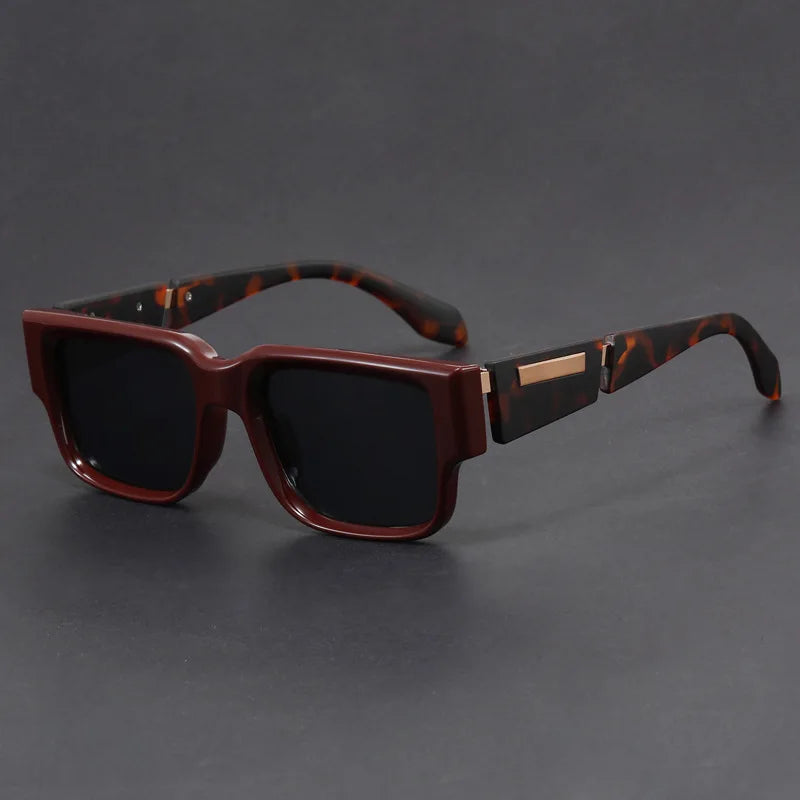 Stylish Square Frame Sunglasses - UV Protection with Anti-Glare Lenses for Clear Vision 4