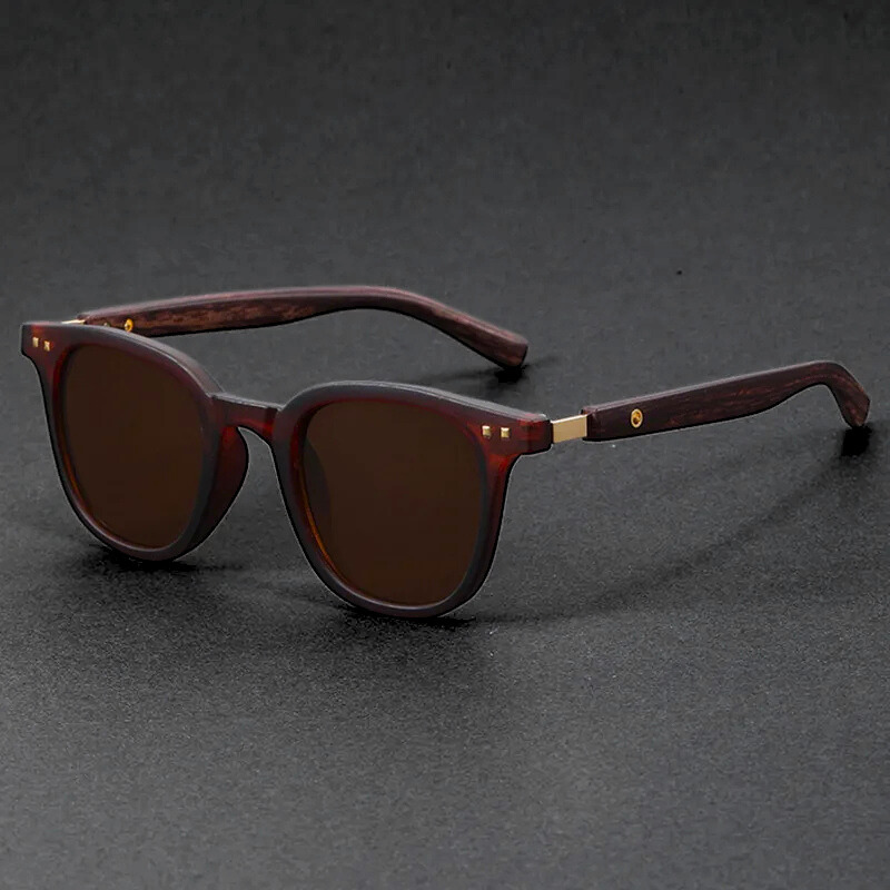 Stylish Sunglasses with Wooden Arms - Lightweight Acetate Frames for Modern Comfort 3