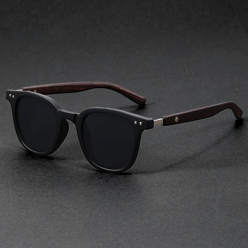 Stylish Sunglasses with Wooden Arms - Lightweight Acetate Frames for Modern Comfort 4