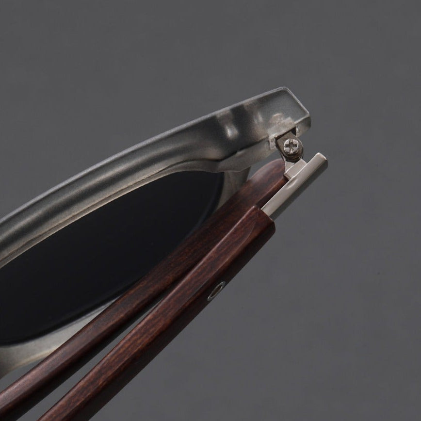 Stylish Sunglasses with Wooden Arms - Lightweight Acetate Frames for Modern Comfort 6
