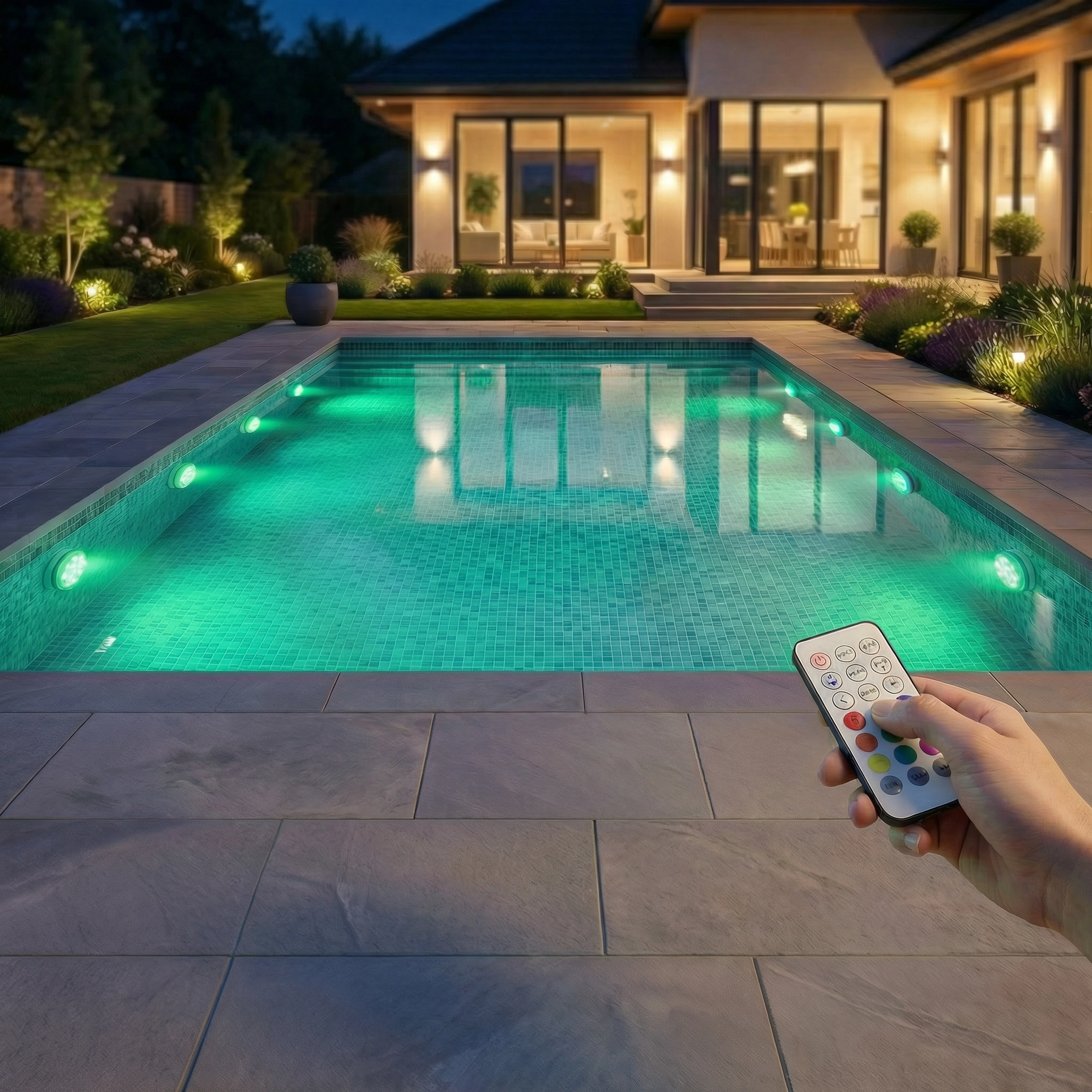 Submersible LED Pool Light with RGB Colors & Remote Control for Relaxing Ambiance 1