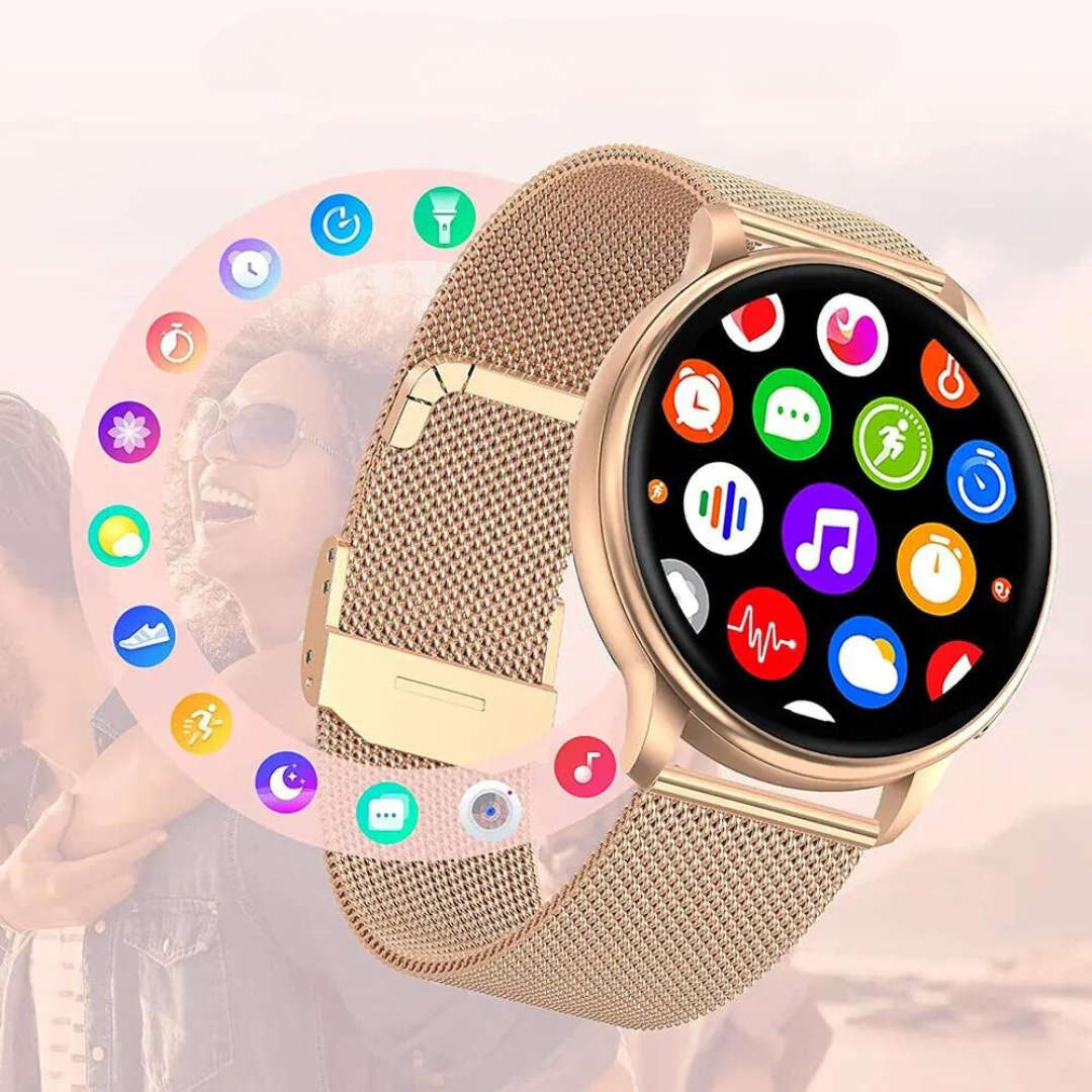 TechStyle Smartwatch - Stylish Everyday Wearable with Calling and Fitness Tracking