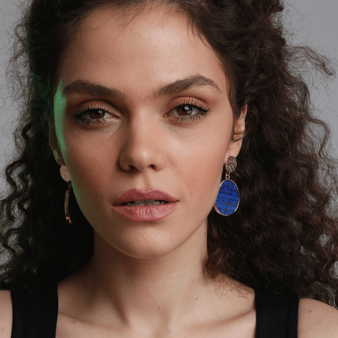 CelestialLuxe Lapis Lazuli Earrings