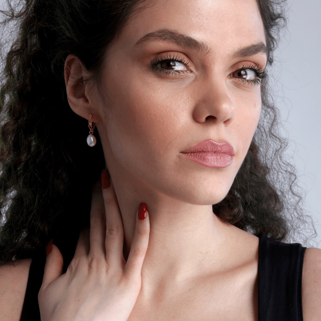 Vivienne Earrings - Natural Pearl Stud Earrings