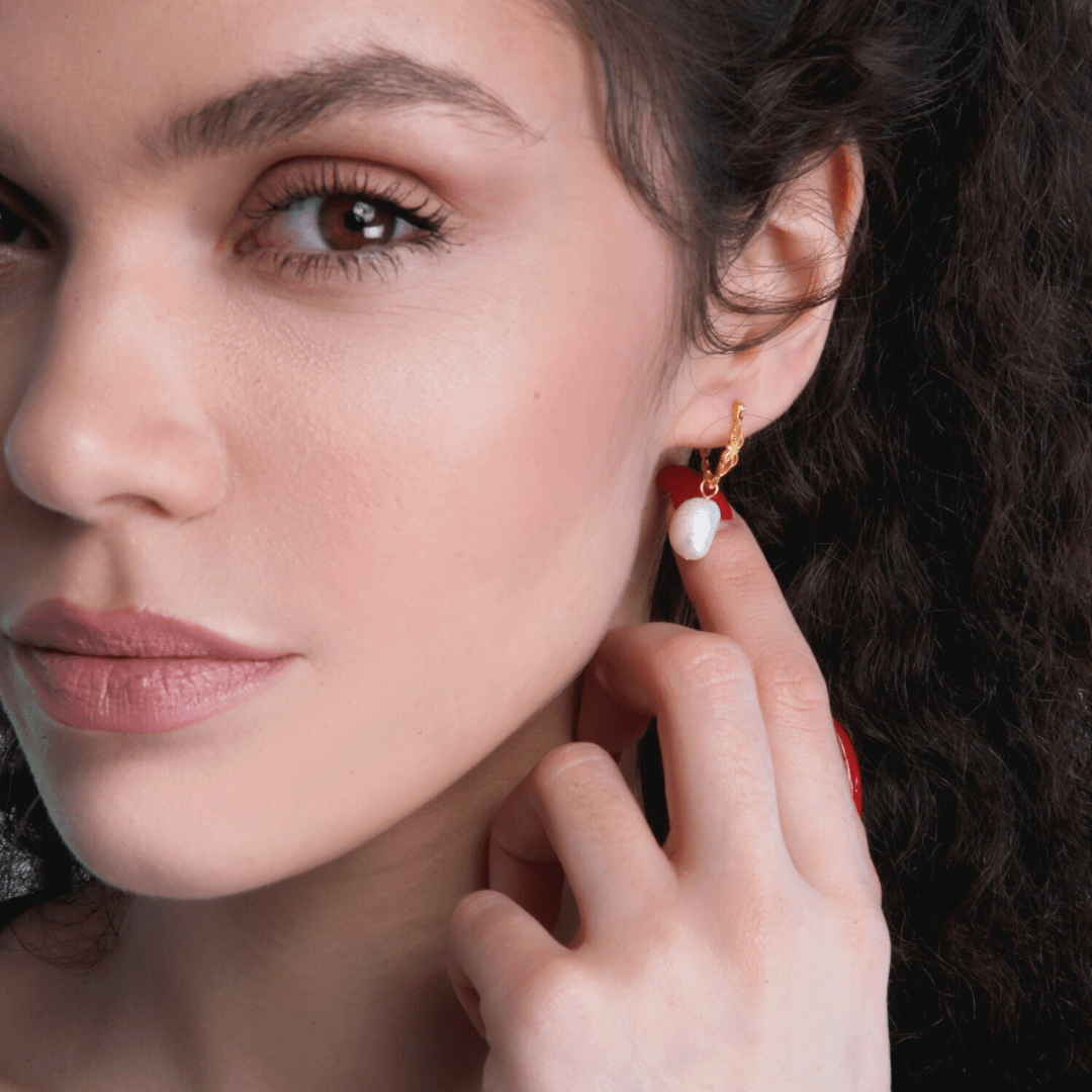 Vivienne Earrings - Natural Pearl Stud Earrings
