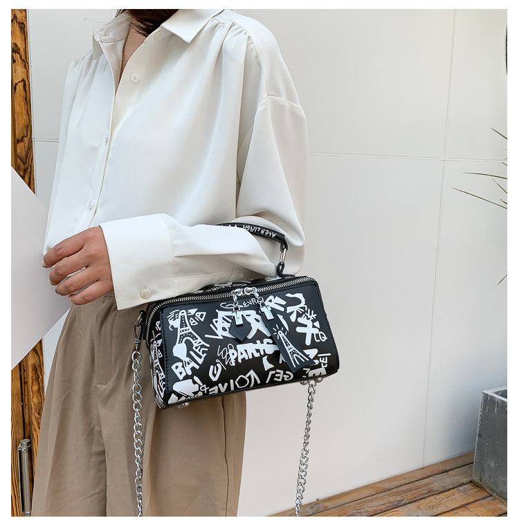 LucyBag - Stylish Handbag with a Bold Graffiti Design