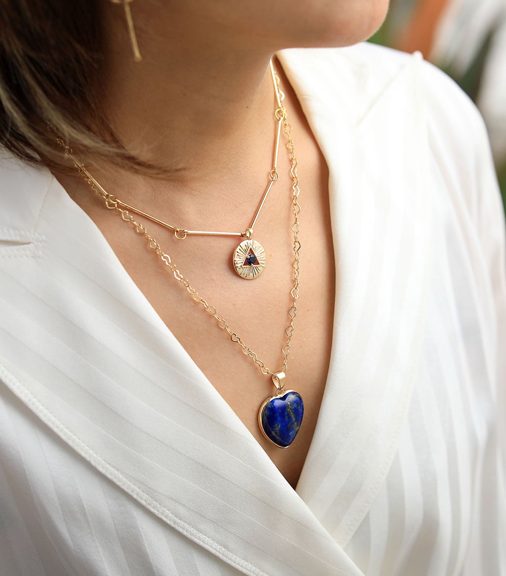 Althea Necklace - Lapis Lazuli Protection Pendant Necklace