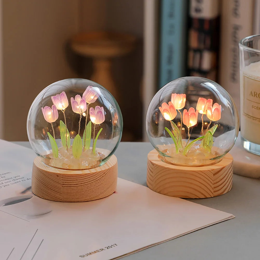 TulipGlow Tulip Table Lamp - Floral Accent Light