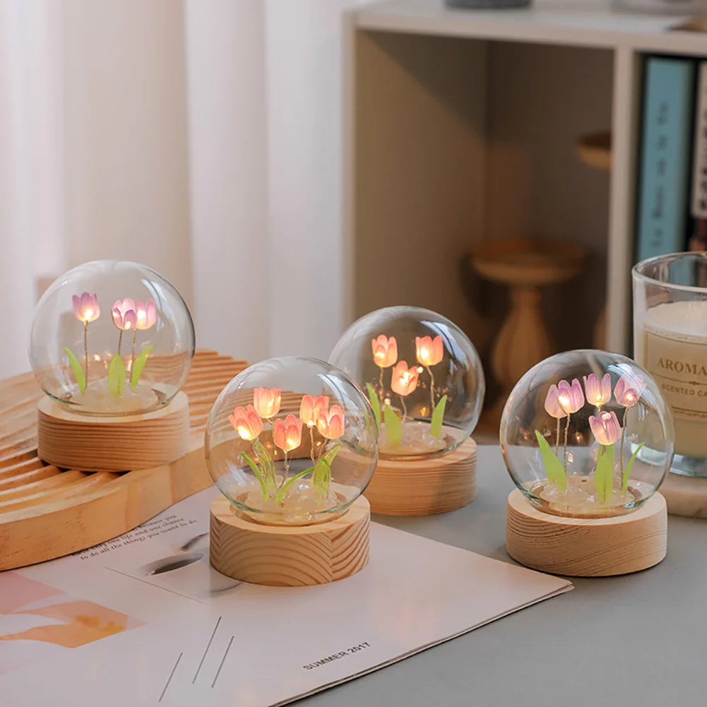 TulipGlow Tulip Table Lamp - Floral Accent Light