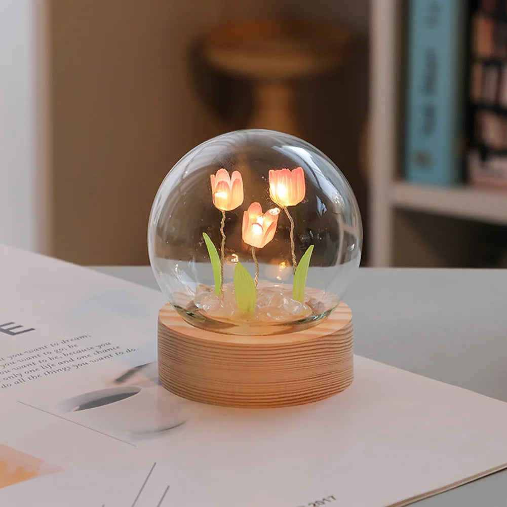 TulipGlow Tulip Table Lamp - Floral Accent Light
