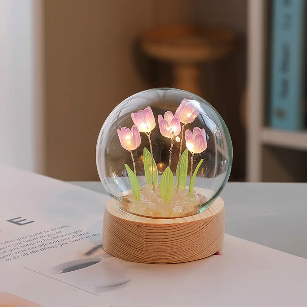TulipGlow Tulip Table Lamp - Floral Accent Light