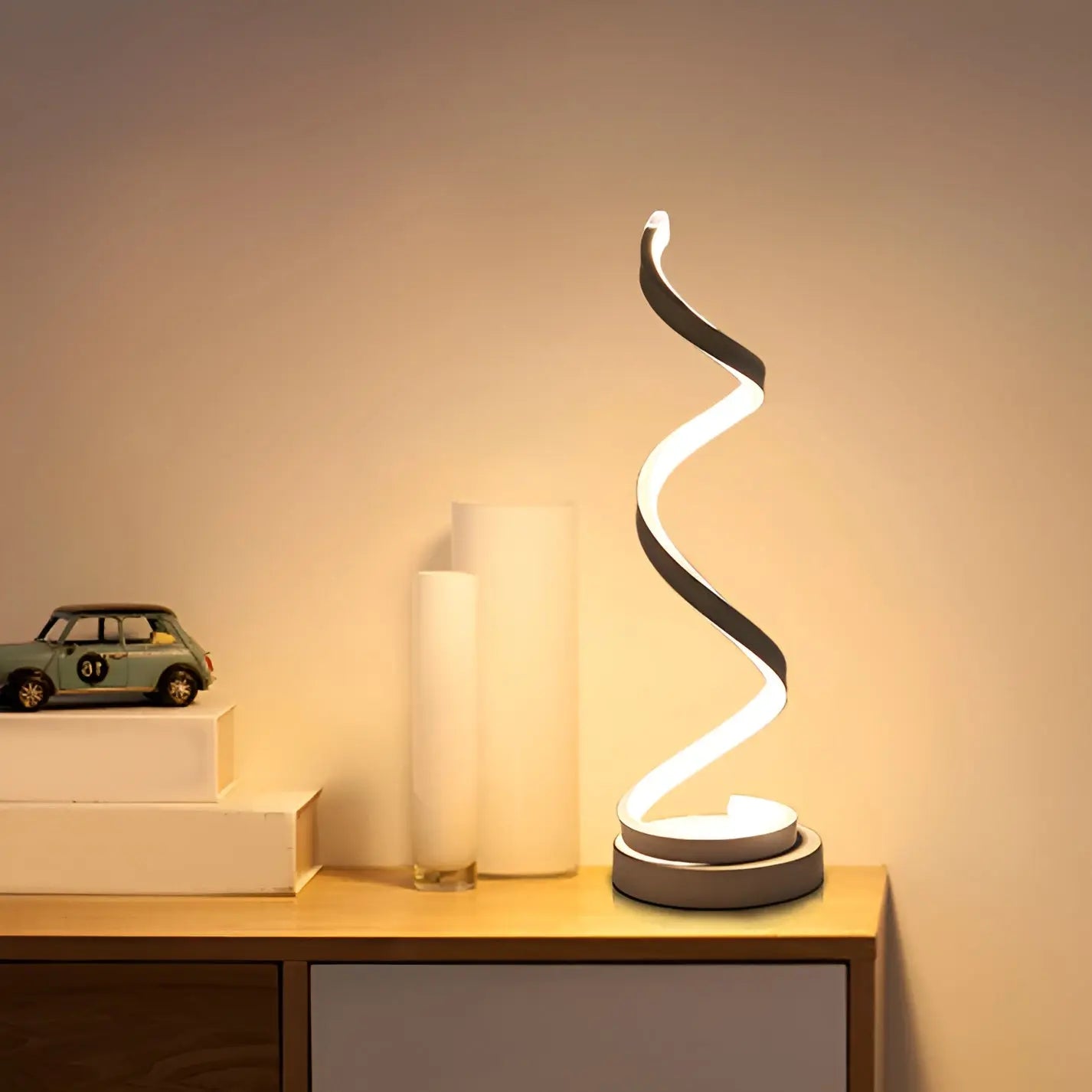 Spiral Glow LED Desk Lamp - Eye-Friendly Desk Light