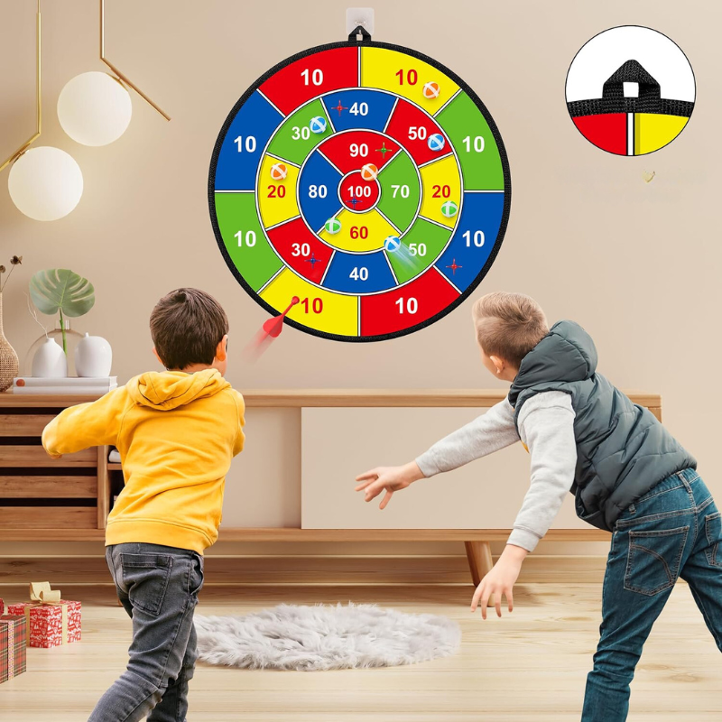 PlayTarget Kids Dartboard with Sticky Darts