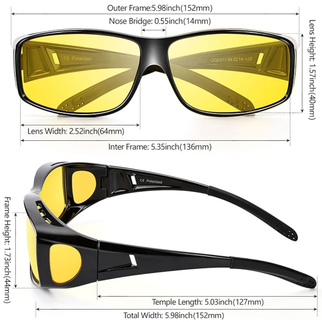 NightVision Night Driving Glasses - Polarized Anti-Glare Eyewear