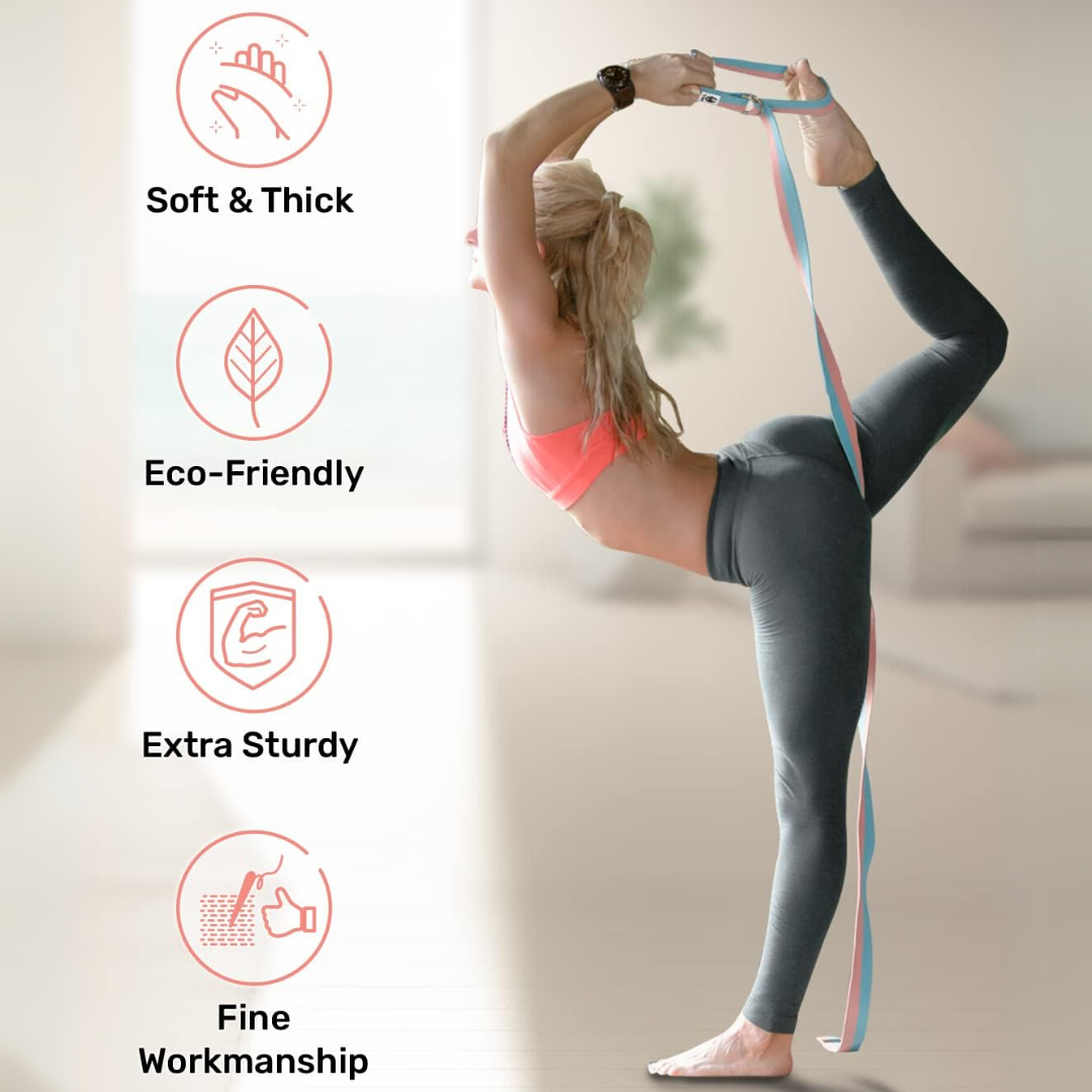 FlexFit - Adjustable Yoga Strap with D-Ring