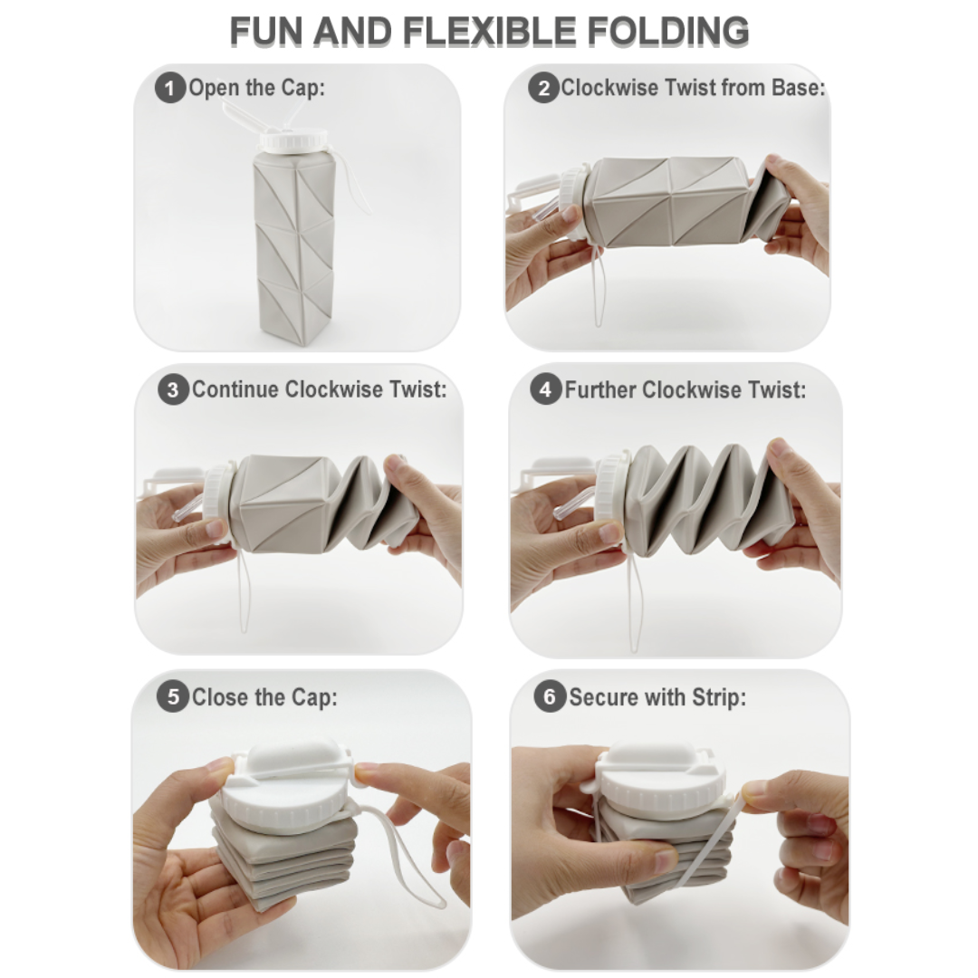 FlexiBottle - Collapsible Silicone Bottle (610ml)