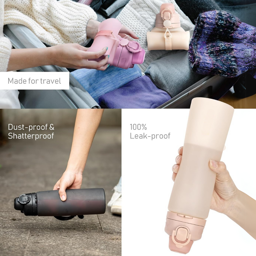 FlexiHydrate - Collapsible Silicone Bottle 600ml
