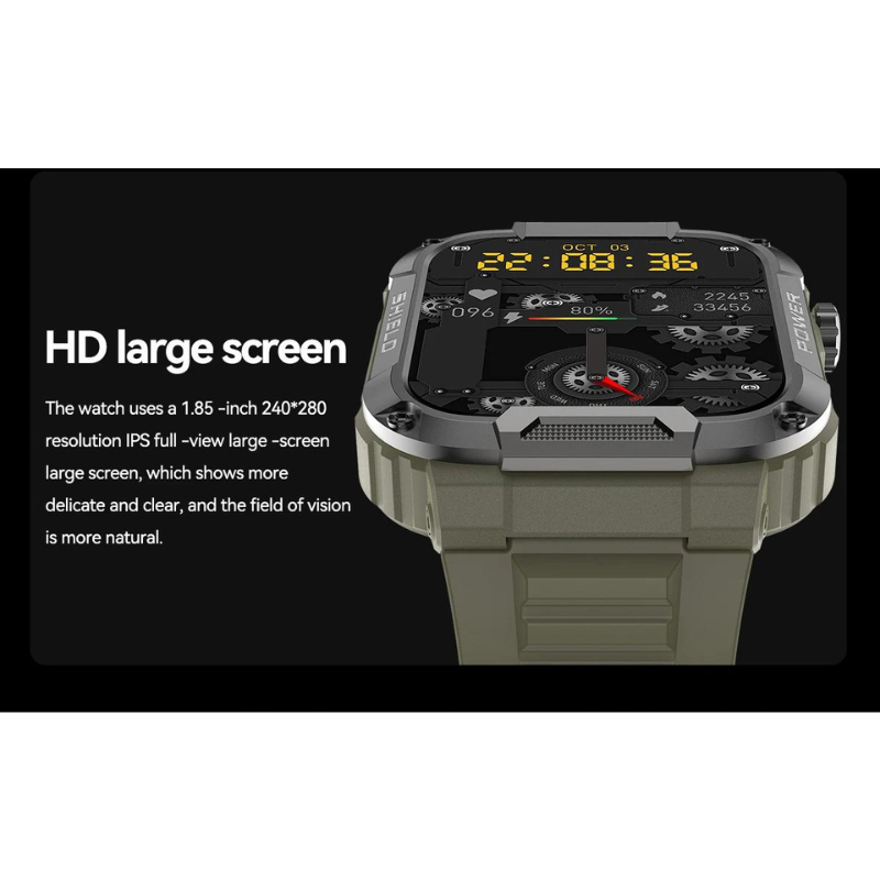 ForceGuard Watch - Rugged Military Smartwatch for Performance