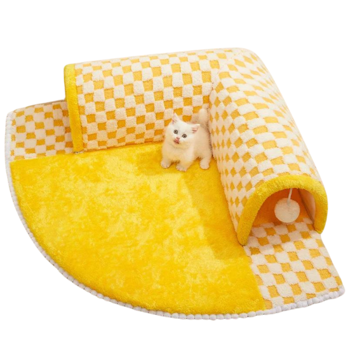 CozyCat Tunnel - Warm Plush Cat Play Tunnel