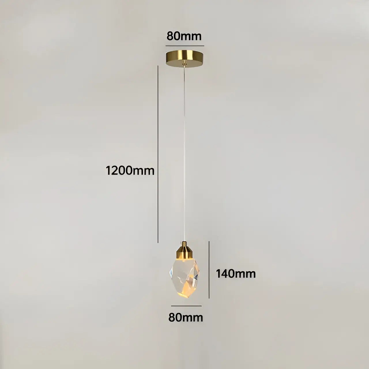 Crystal LED Pendant Lamp - Crystal Hanging Ceiling Light