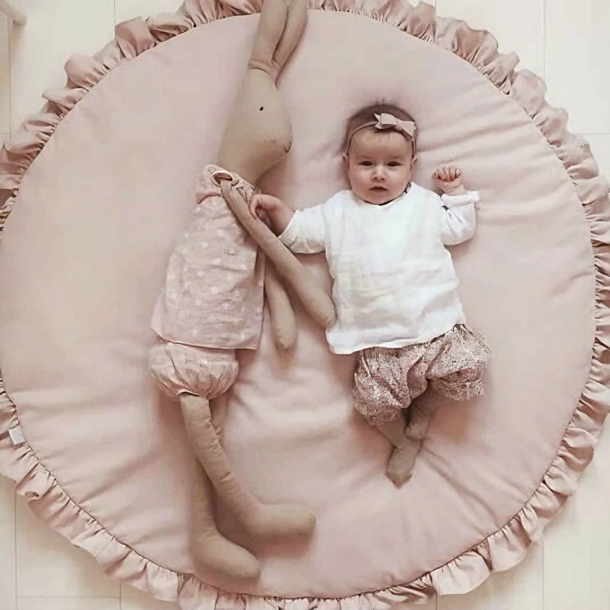 CozyCotton Round Mat - Soft Baby Play & Crawl Mat