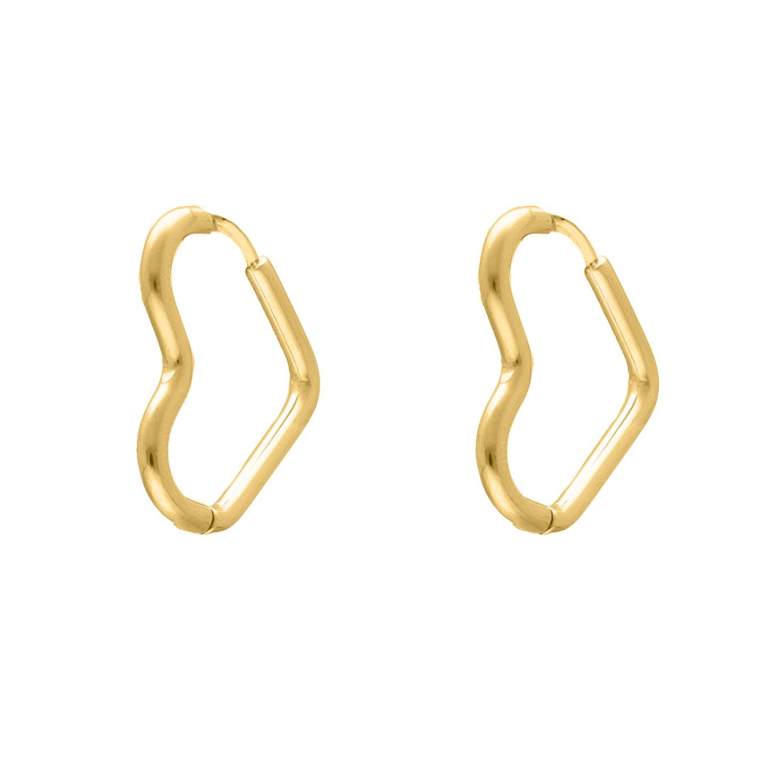 HeartLuxe - Heart Stud Earrings for Women