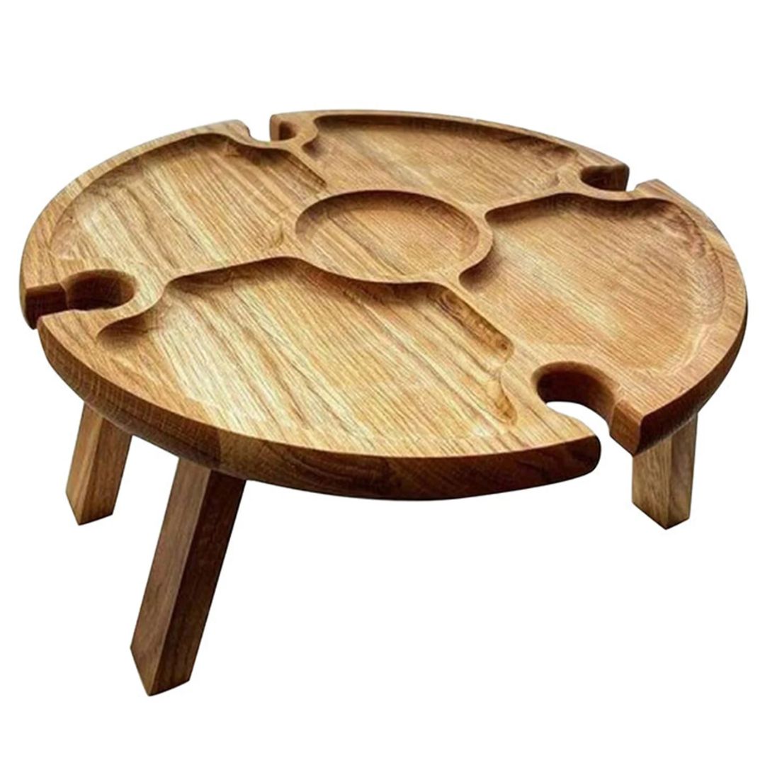 CheeseBoard Delights - Wooden Picnic Accessory