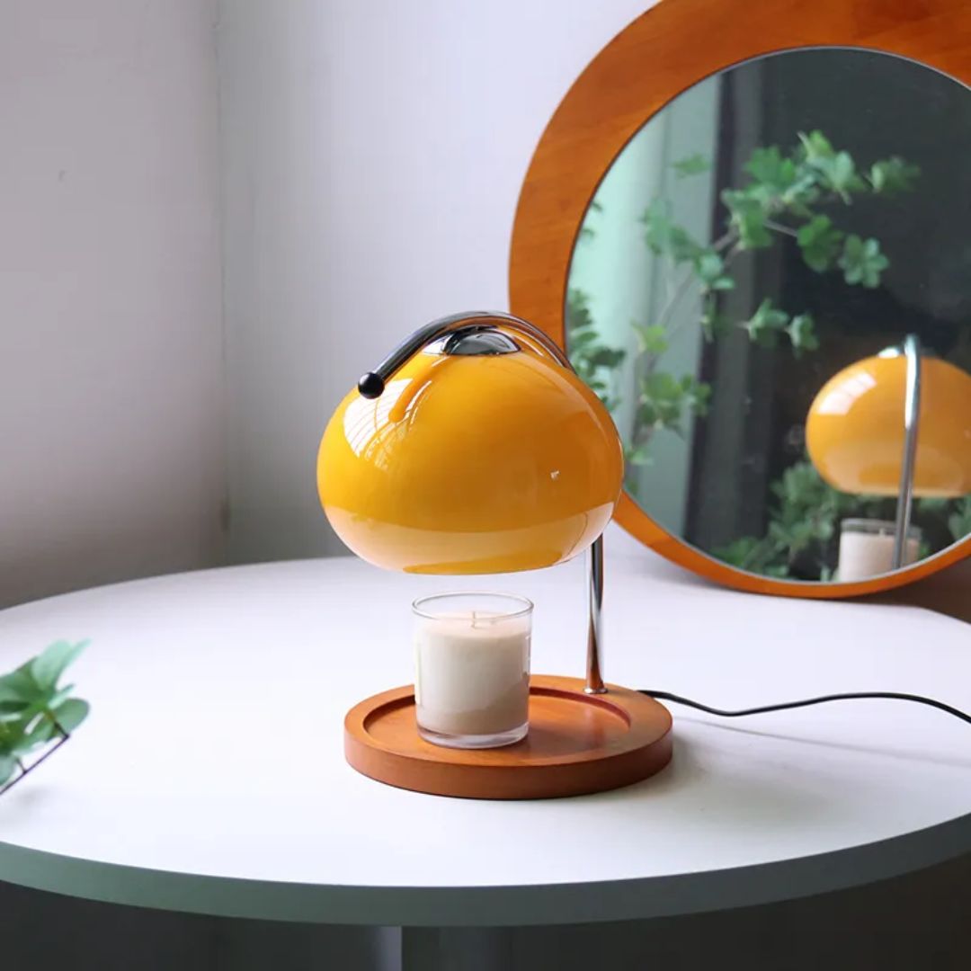 Alyssa - Retro Glass Table Lamp