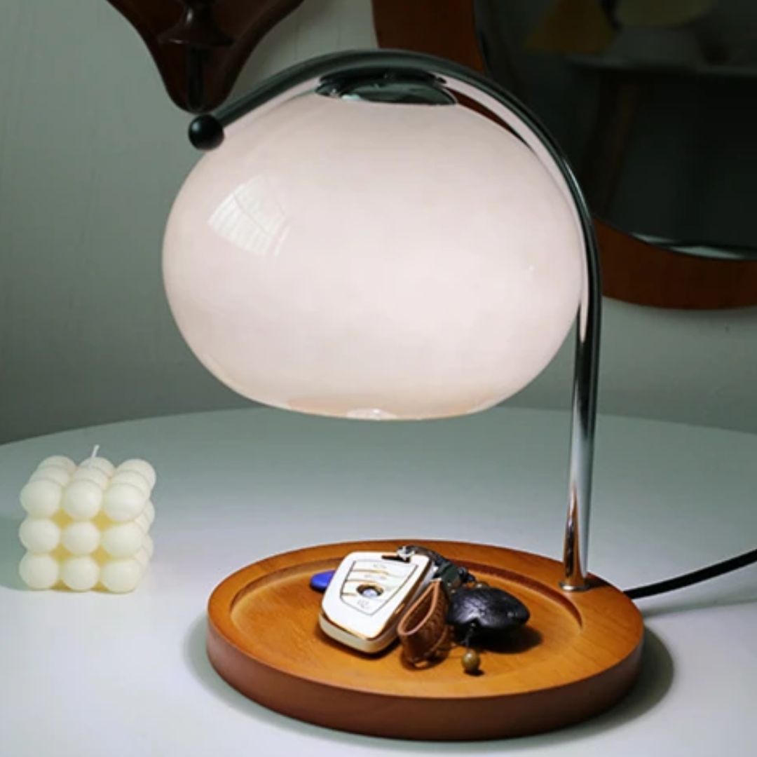Alyssa - Retro Glass Table Lamp