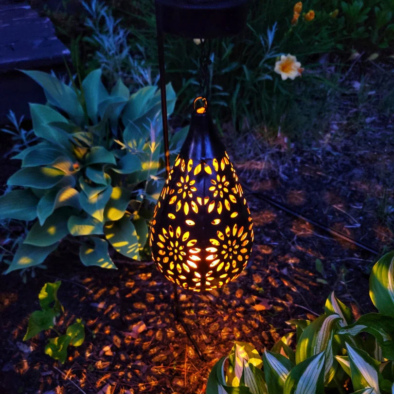 LumaBright Outdoor Light - Solar Hanging Light for Garden and Patio