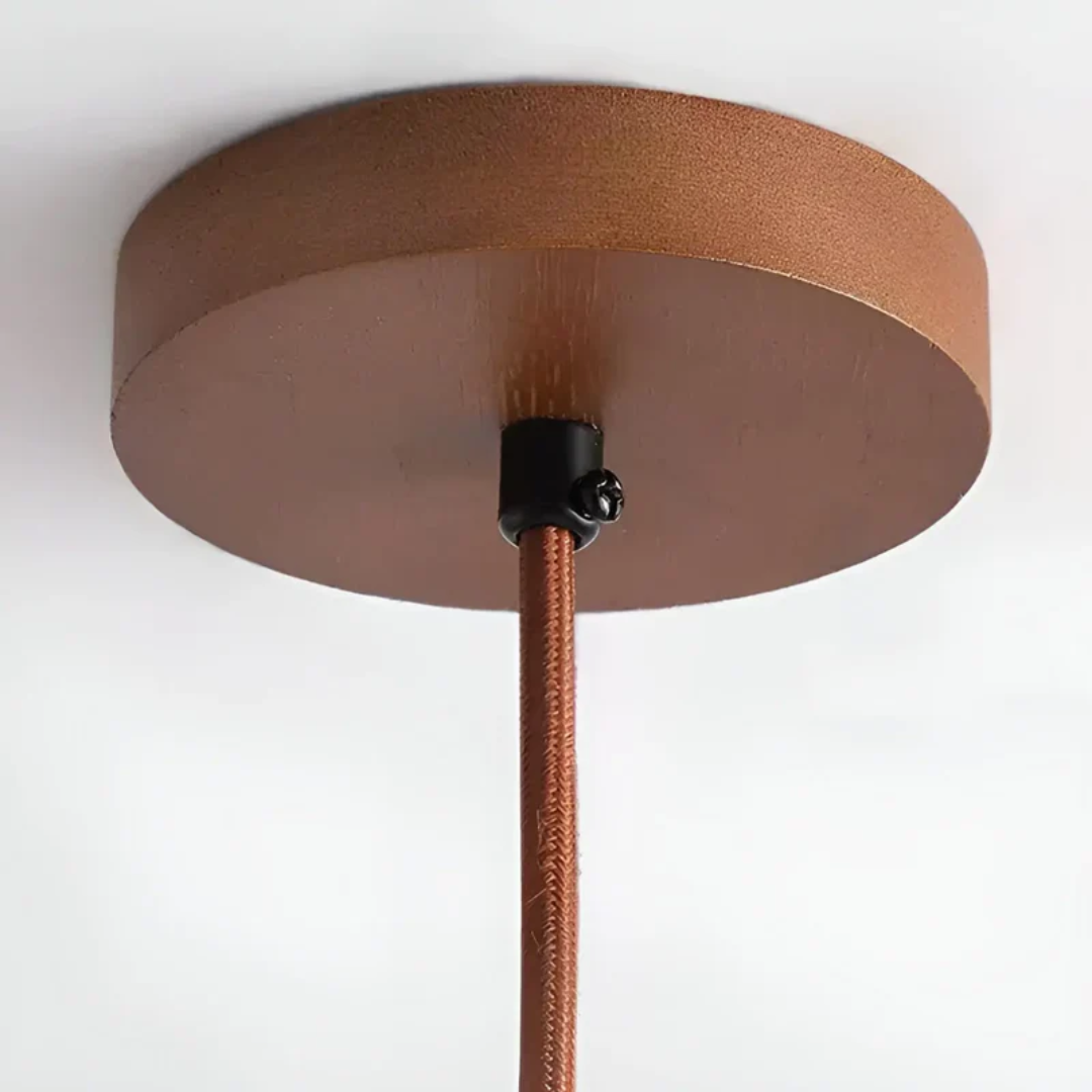 TranquilHalo - Retro Japanese LED Ceiling Lamp