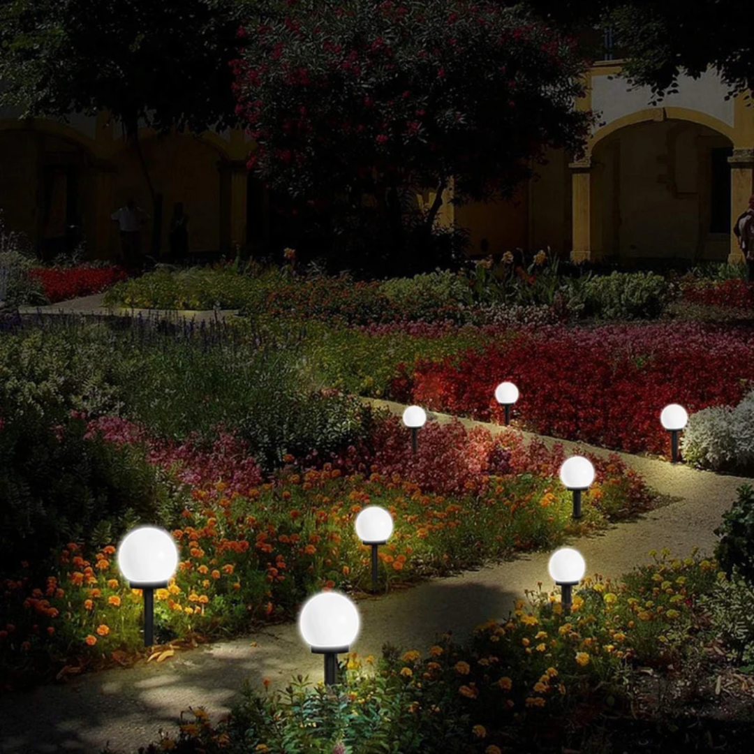 SunLuxe Orbs - Set of 3 Waterproof Solar Garden Lights