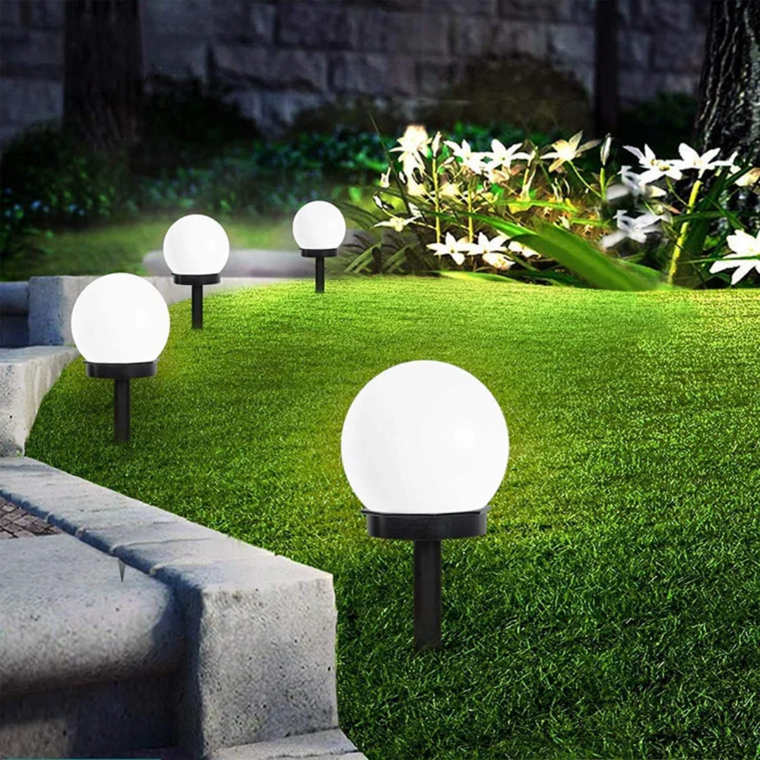 SunLuxe Orbs - Set of 3 Waterproof Solar Garden Lights