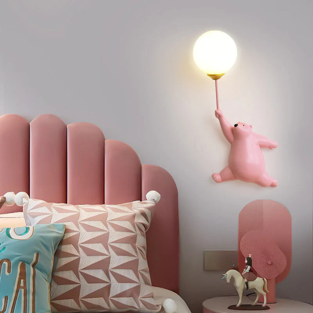 TeddyGlow – Stylish LED Bear Wall Lamp