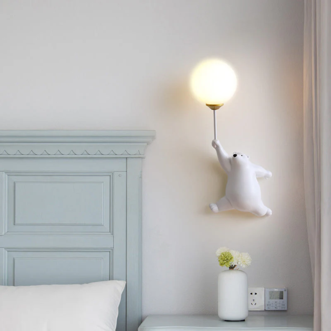 TeddyGlow – Stylish LED Bear Wall Lamp