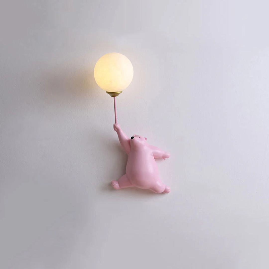 TeddyGlow – Stylish LED Bear Wall Lamp