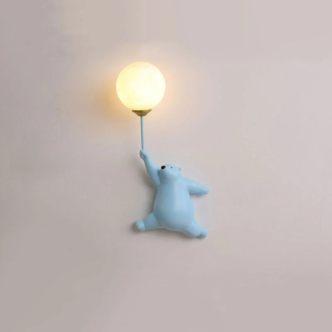 TeddyGlow – Stylish LED Bear Wall Lamp