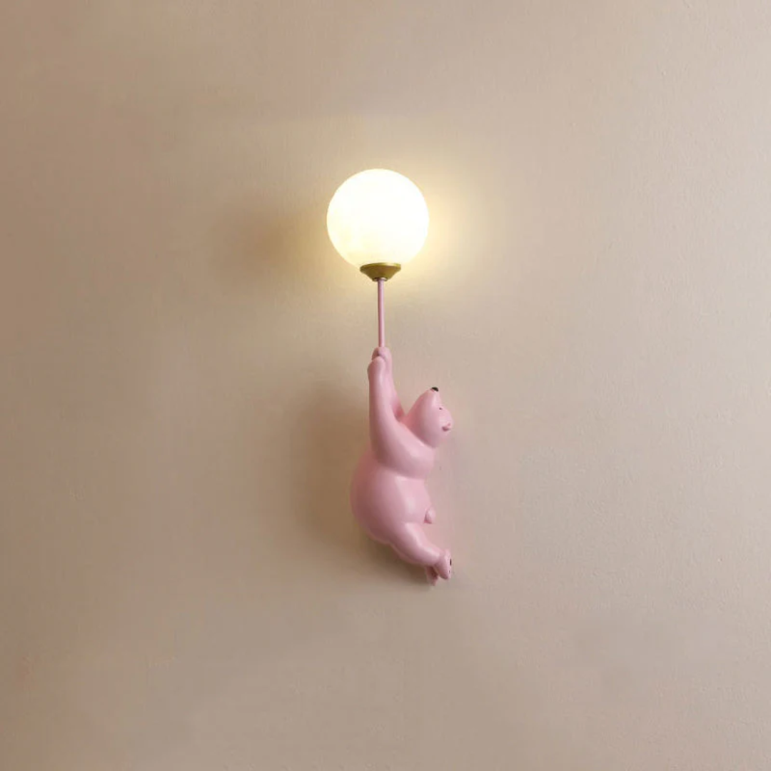 TeddyGlow – Stylish LED Bear Wall Lamp
