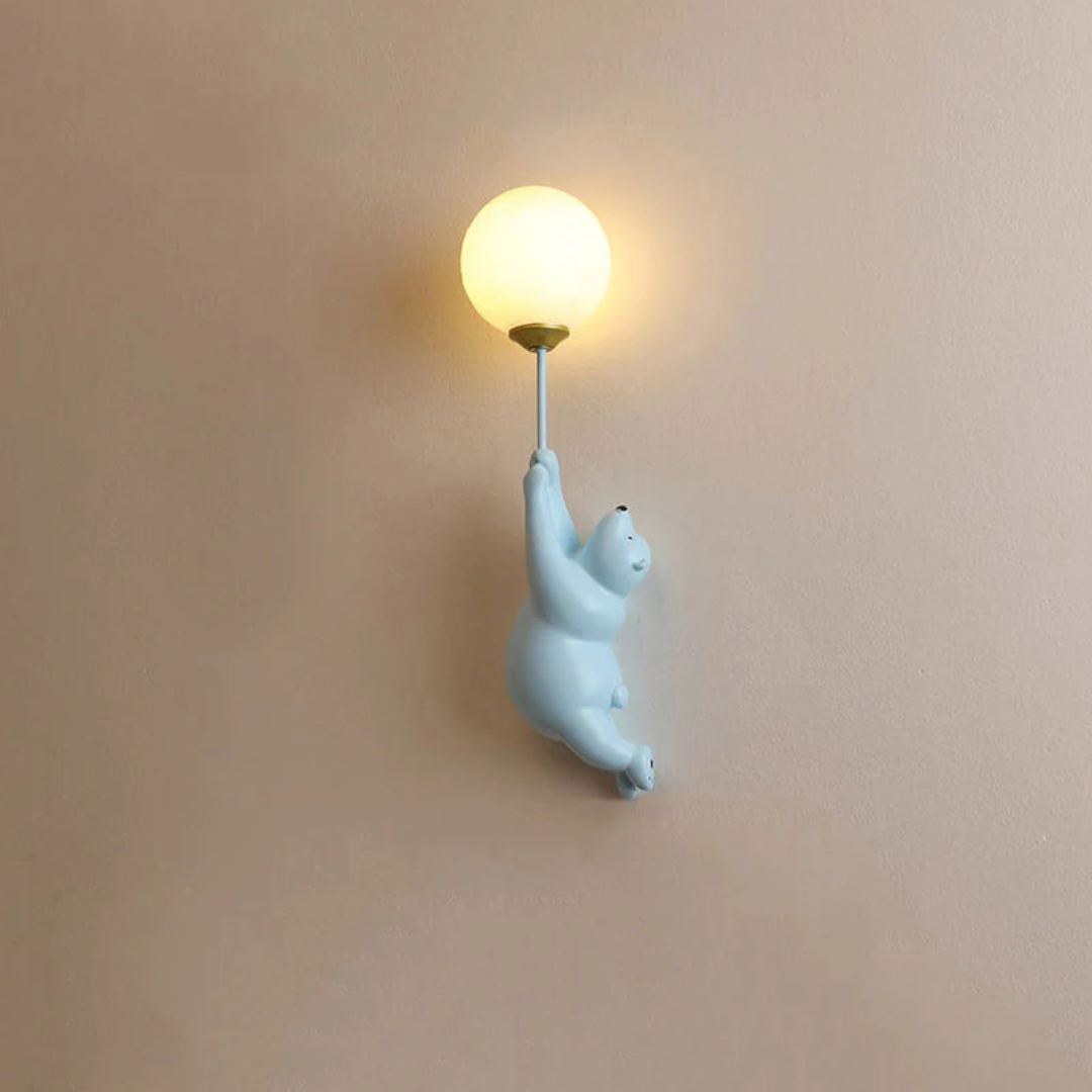 TeddyGlow – Stylish LED Bear Wall Lamp