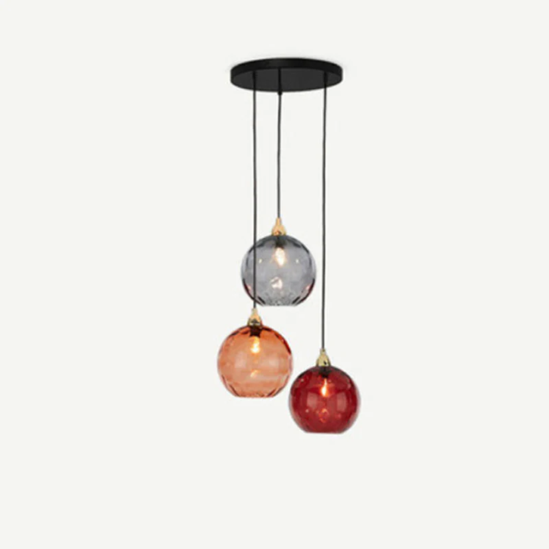 ClusterGlow - Elegant 3-Lamp Pendant Light for Ambience