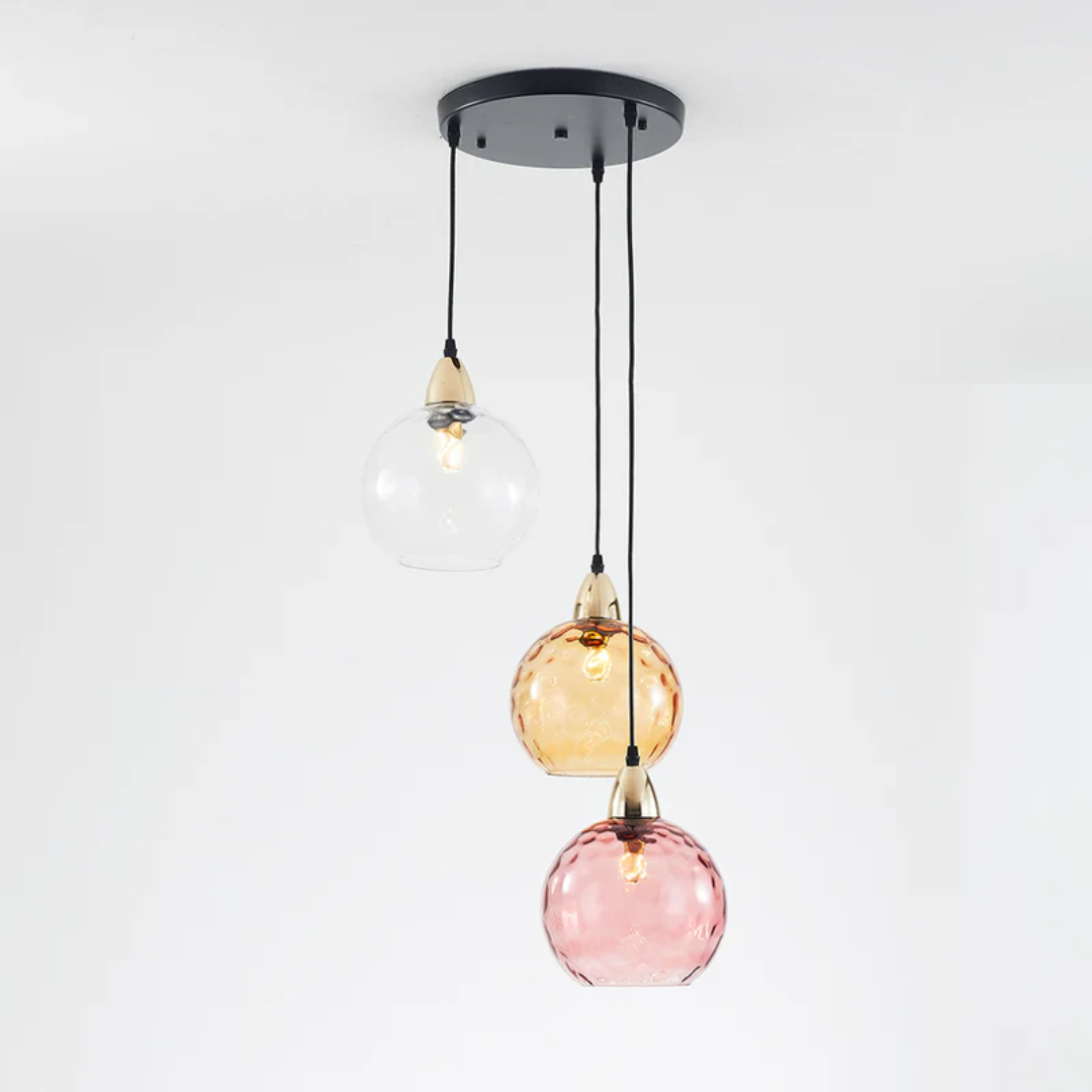 ClusterGlow - Elegant 3-Lamp Pendant Light for Ambience