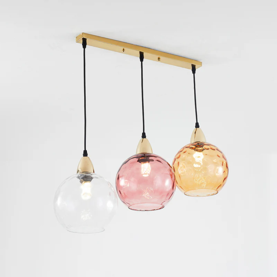 ClusterGlow - Elegant 3-Lamp Pendant Light for Ambience