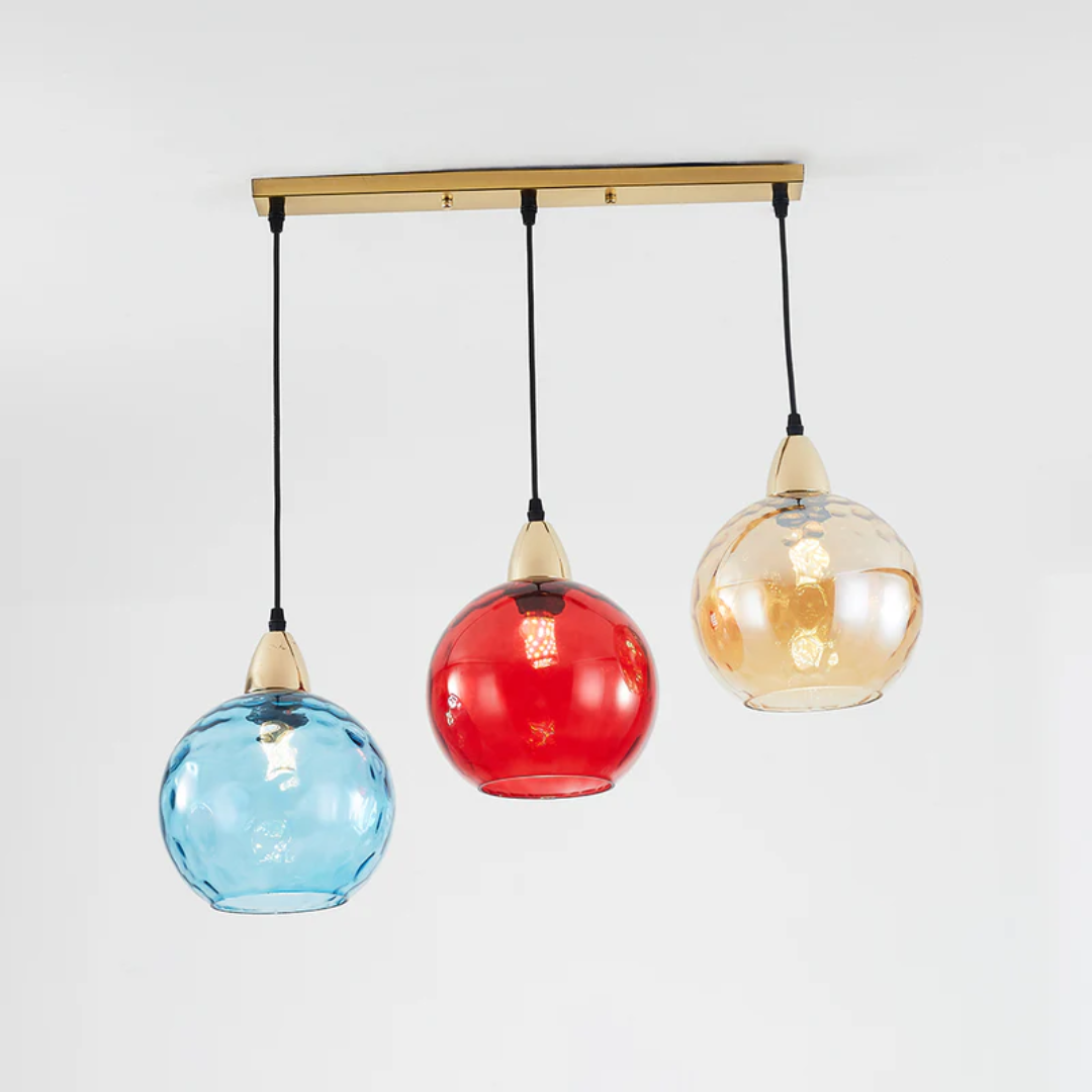ClusterGlow - Elegant 3-Lamp Pendant Light for Ambience