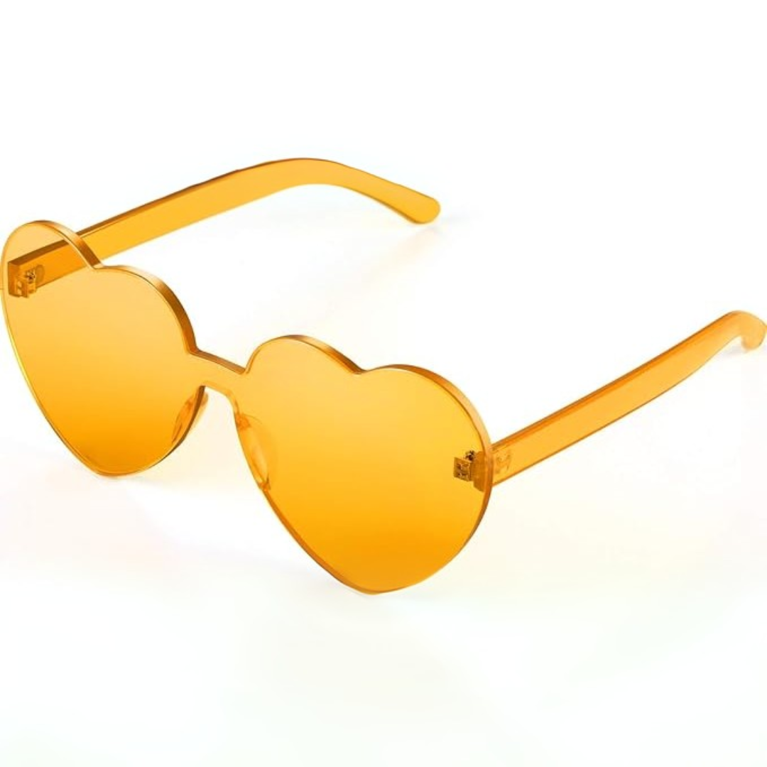 HeartGlare - Rimless Heart-Shaped Sunglasses